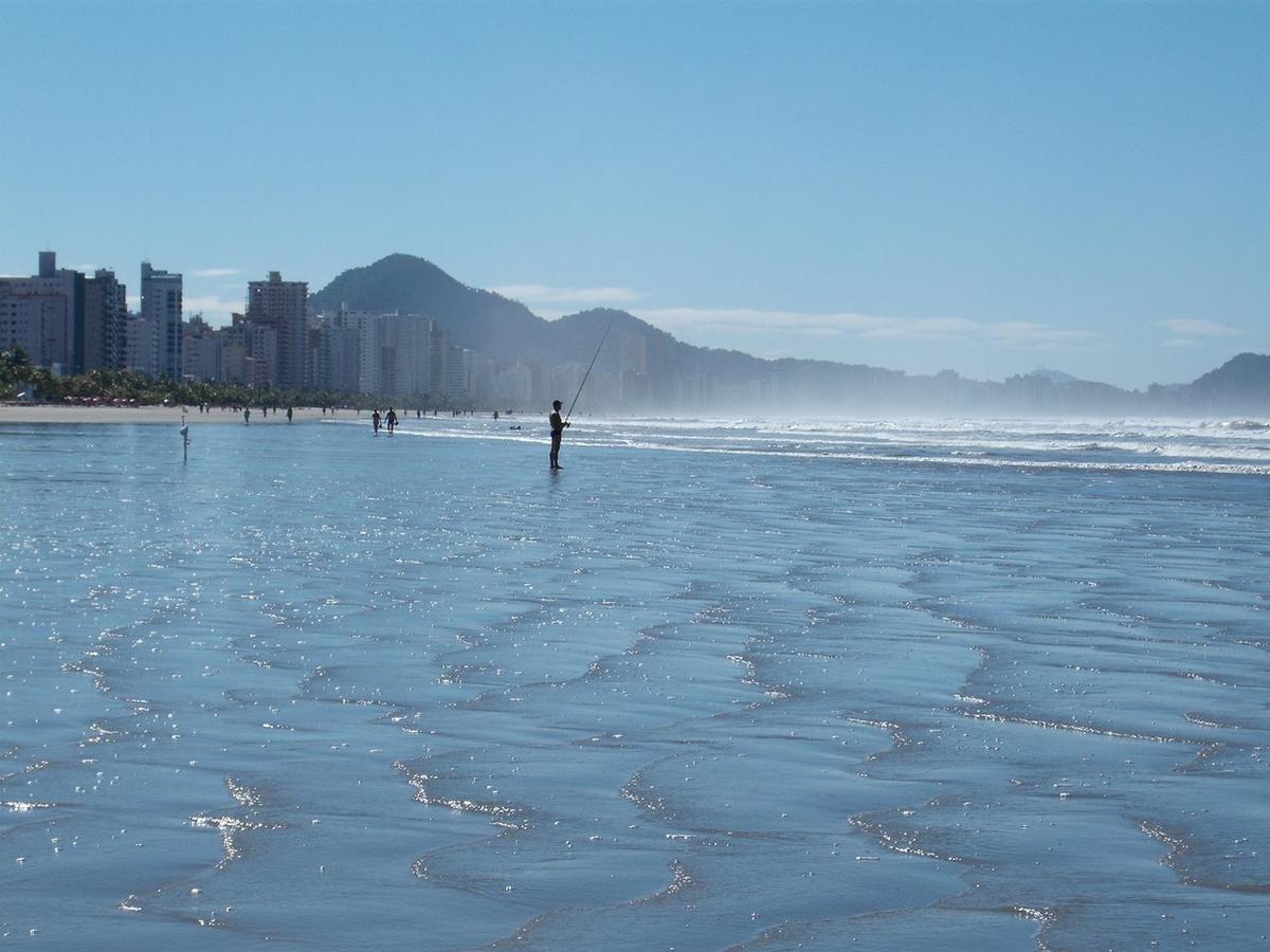 Ape Temporada Praia Grande Sp Completo Com Piscina, Churrasqueira, Estacionamento Bagian luar foto