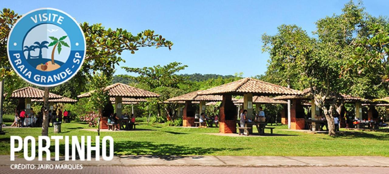 Ape Temporada Praia Grande Sp Completo Com Piscina, Churrasqueira, Estacionamento Bagian luar foto